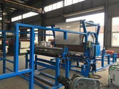 Horizontálne pletivo pásu Laminovací stroj, laminovací stroj